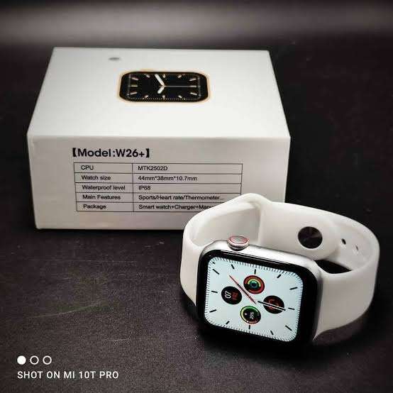 W26 PLUS Smart Watch With Full Body Touch Screen And Heart Rate , Blood Pressure & Oxygen Monitor Feature