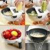 6 in 1 Vegetable Cutter With Wash Basket