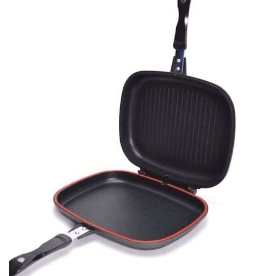 Double Side Non-Stick Pressure Grill Fry Pan