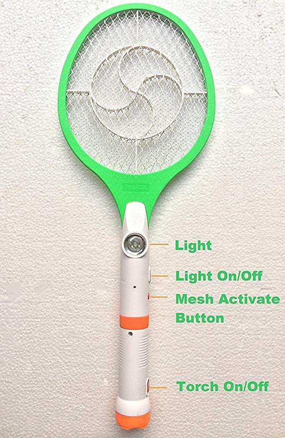 2-in-1 Rechargeable Mosquito/Insect Racket Bat