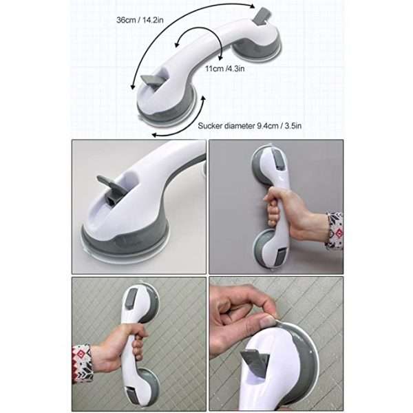 Helping Handle Safety Grip For Shower, Bath, And Doors