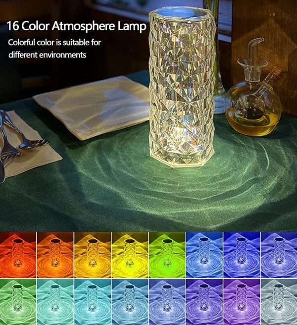 Multicolor Decorative Side Lamp (Cylindrical Shape)