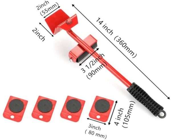 Universal Heavy Furniture Moving Wheel Roller Tool