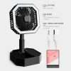 USB Rechargeable, Foldable, And Portable Mini Fan With LED Light