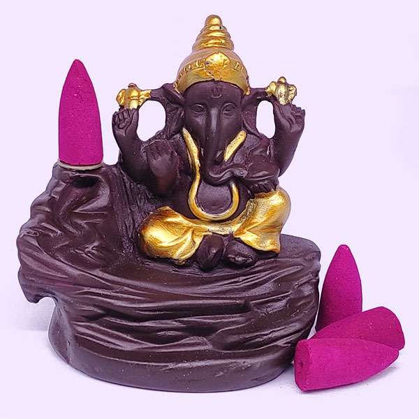 Backflow Incense Burning Statue (Ganesh)