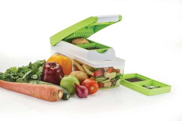 Vegetable Dicer With Multiple Cutting Head