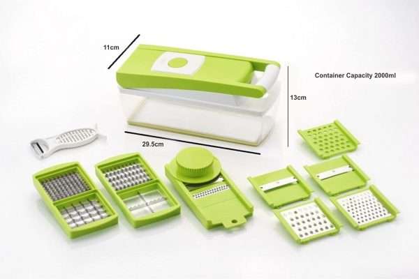 Vegetable Dicer With Multiple Cutting Head