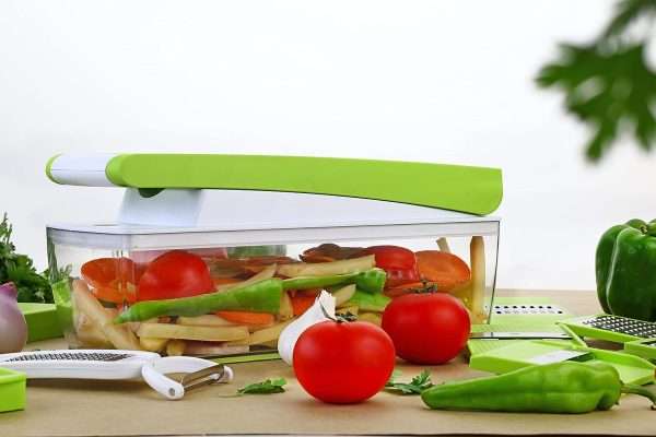 Vegetable Dicer With Multiple Cutting Head