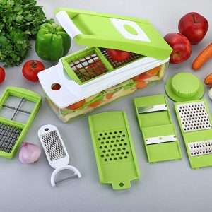 Vegetable Dicer With Multiple Cutting Head