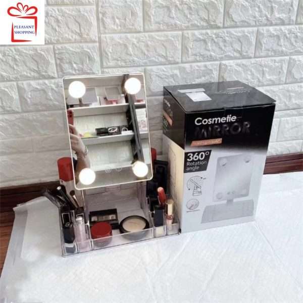 Vanity Style Mirror With Light & Storage