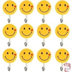 Smiley Wall Hook (12 Piece Packet)