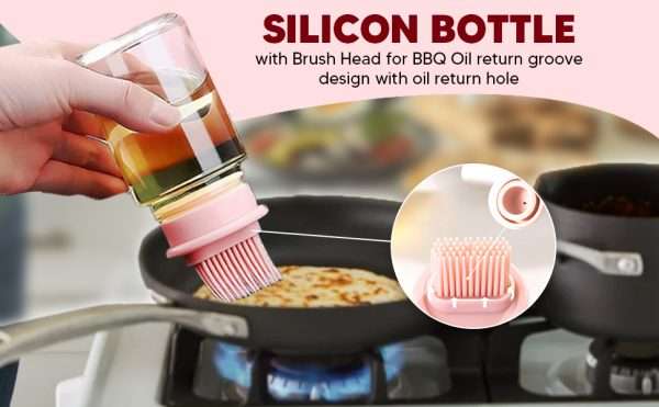 Oil Bottle With Silicon Brush