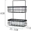 Double-Layer Wall Shelf Hanging Storage Basket