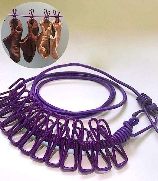 Rope With Clip For Drying & Hanging (3 Piece)