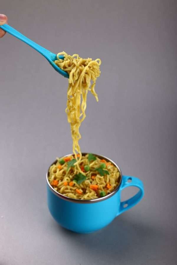 Noodles and Soup Bowl With Handle