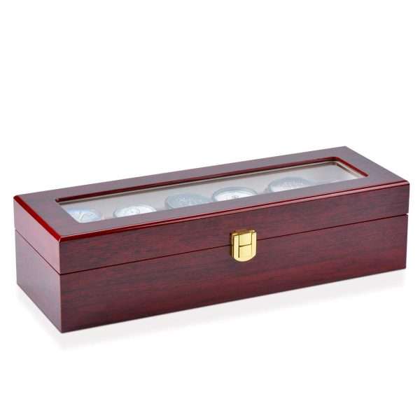 6-Slots Wooden Watch Box