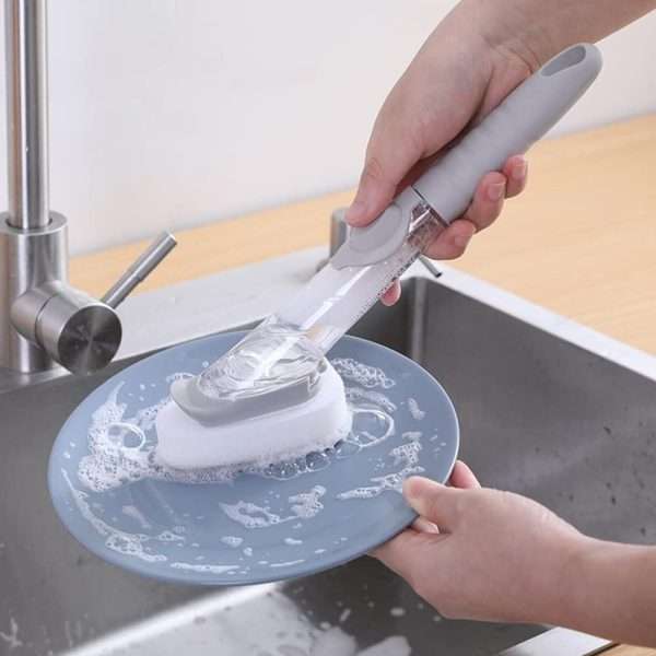 3-in-1 Cleaning Brush With Detergent Dispenser