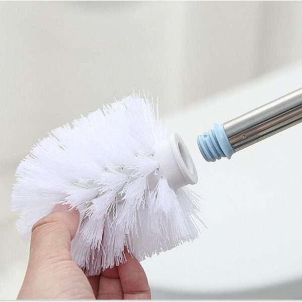 Round Toilet Brush With Stand