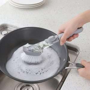 3-in-1 Cleaning Brush With Detergent Dispenser