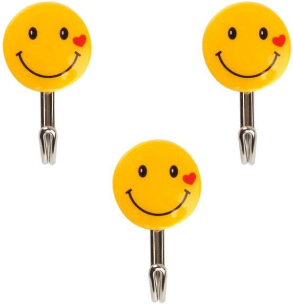 Smiley Wall Hook (12 Piece Packet)