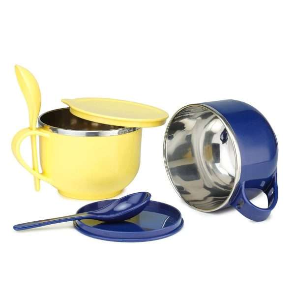 Noodles and Soup Bowl With Handle