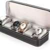 6-Slots Portable Watch Box Case