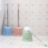 Round Toilet Brush With Stand
