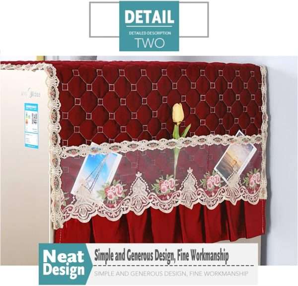 Fancy Fridge Cover With Side Pockets
