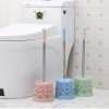 Round Toilet Brush With Stand