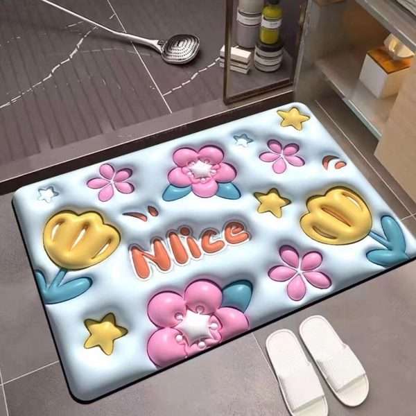 3D Design Water Absorbent Mat