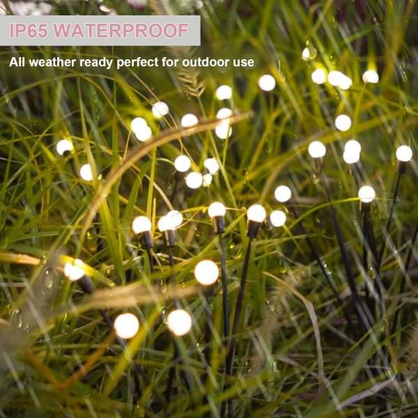 10 Bulbs Solar Firefly Garden Lights