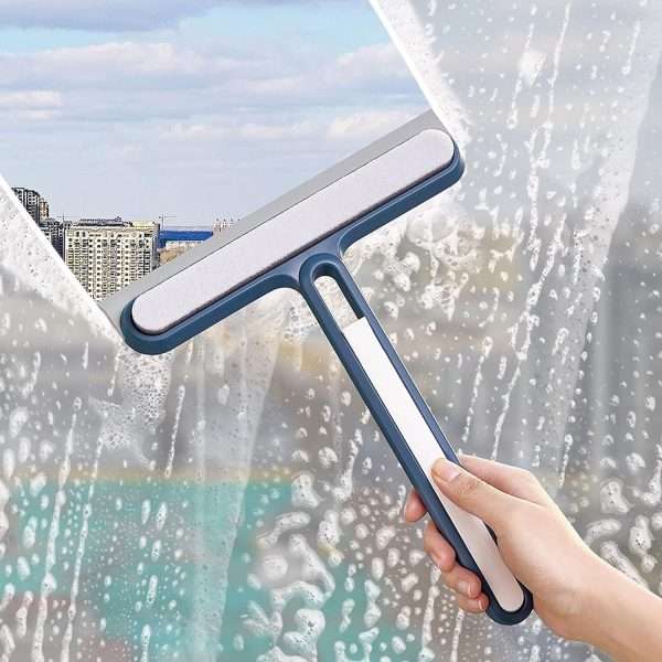 Glass Cleaning Wiper With Brush And Foam