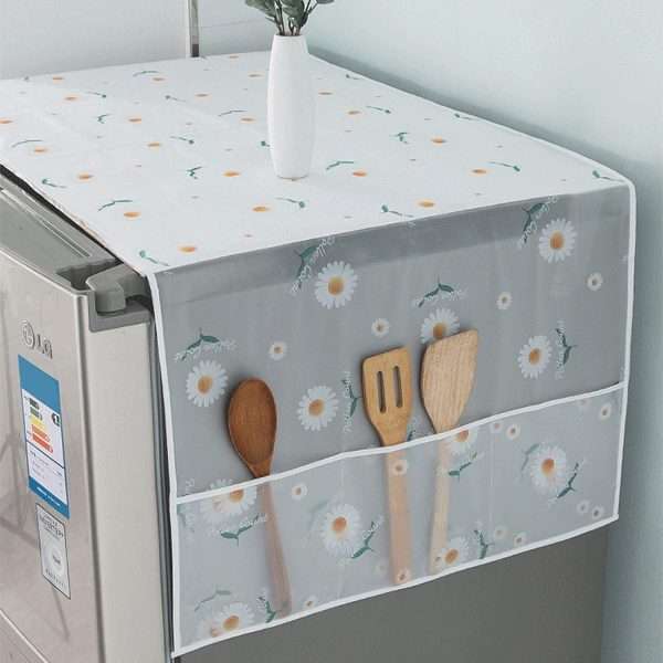 Refrigerator Cover With Side Pockets