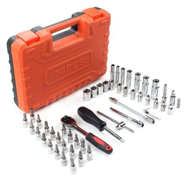 53 Pcs Socket Toolbox Set Pleasant Shopping