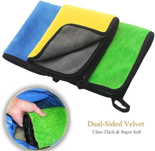Heavy Quality Microfiber Cleaning Towel (3 Pcs Pack)