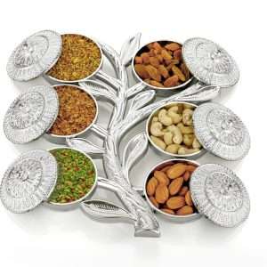 6 Compartments Mouth Freshener, Dry Fruit & Spices Masala Box