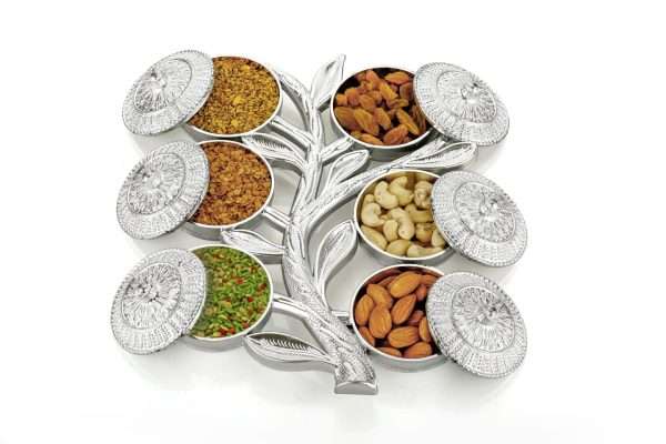 6 Compartments Mouth Freshener, Dry Fruit & Spices Masala Box