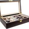 6 Piece Watch Case and 3 Piece Eyeglasses Storage