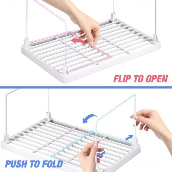 Stackable Multipurpose Plastic Folding Rack For Storage