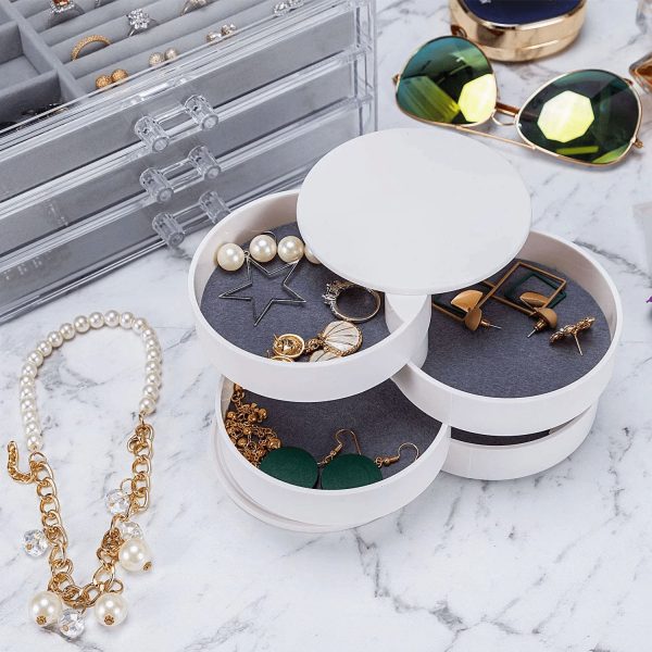 Circular Jewellery Box With Mirror