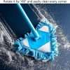180 Degree Long Handled Triangular Dry Mop