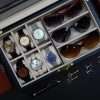 6 Piece Watch Case and 3 Piece Eyeglasses Storage