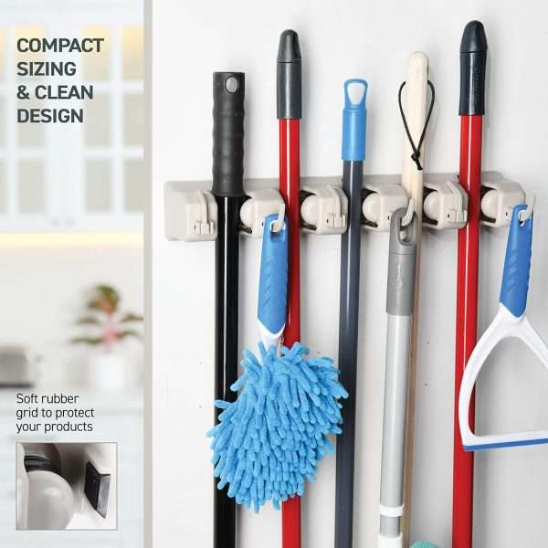 Multi-Slot Mop / Broom Holder