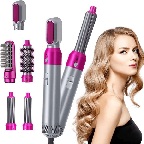 5 IN 1 Hair Dryer, Curler & Straightener