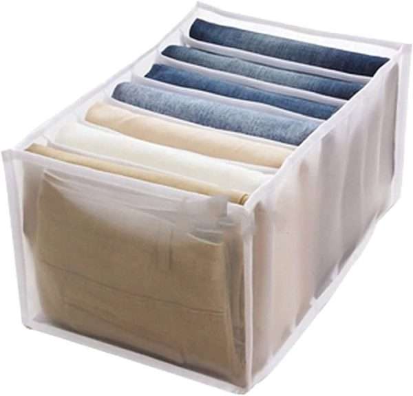 Pant Storage Box With Multiple Side Compartments