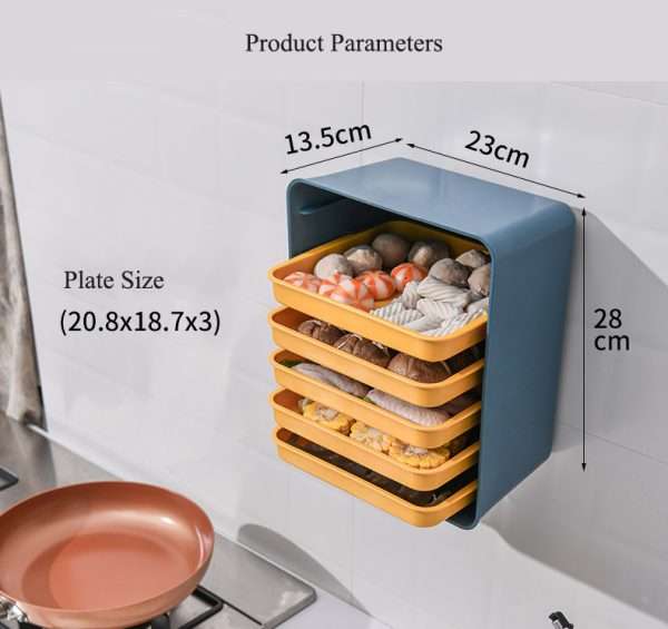 6-in-1 Wall Mounted Multilayer Dish Tray