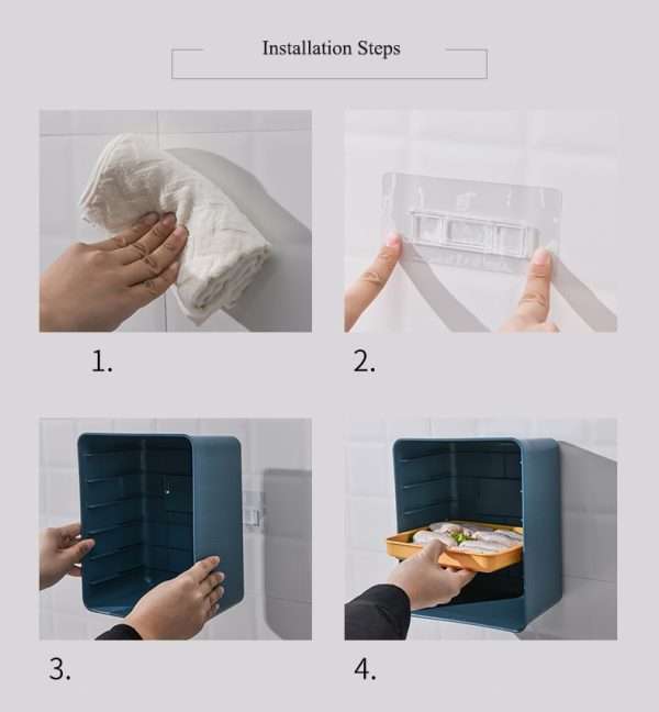 6-in-1 Wall Mounted Multilayer Dish Tray