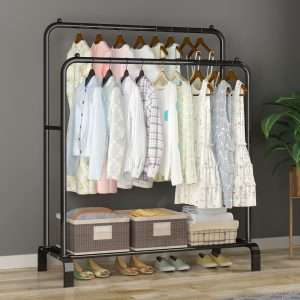 Iron Coat Rack / Clothes Hanger For Storage & Organization