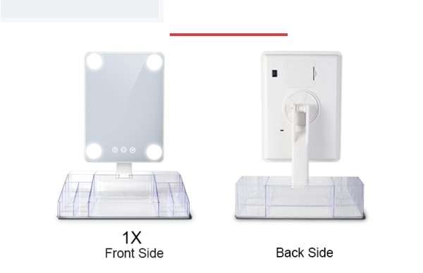 Vanity Style Mirror With Light & Storage