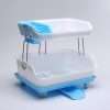 Plastic 2 Layer Kitchen Dish Drainer Storage Rack